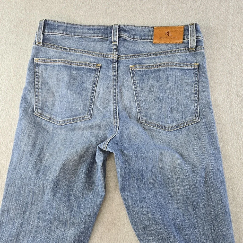 Lauren Ralph Lauren Jeans Womens 6 Blue Straight Regular 28x31 Light Wash